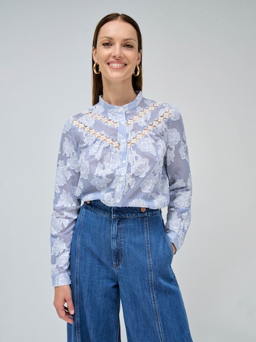 Salsa Jeans Blouse in Blauw: voorkant