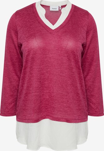 Fransa Curve Sweater 'REXAN' in Pink: front
