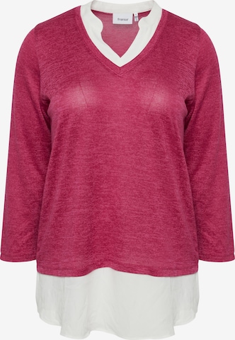 Fransa Curve Trui 'REXAN' in Roze: voorkant