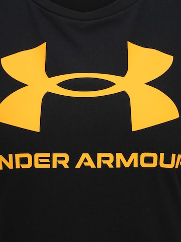 UNDER ARMOUR Funkcionalna majica | črna barva