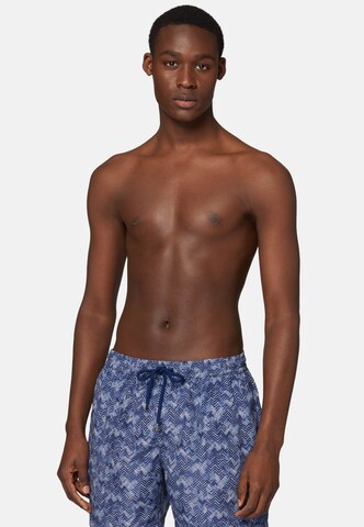 Shorts de bain Boggi Milano en bleu : devant