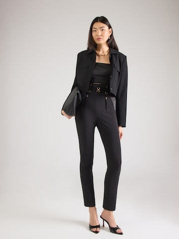 Coupe slim Pantalon Elisabetta Franchi en noir