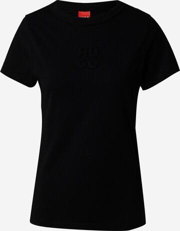 HUGO T-shirt 'Classic' i svart: framsida