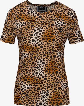 T-shirt 'Bella' 19V69 ITALIA en marron : devant