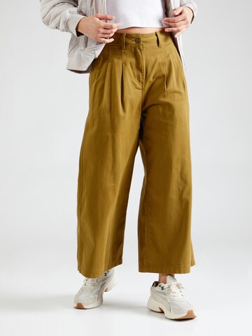 Wide leg Pantaloni con pieghe 'Samira' di WHITE STUFF in verde: frontale