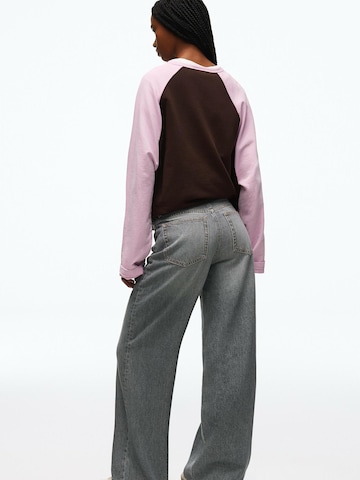 Bershka Wide leg Jeans i grå