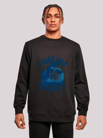 Sweat-shirt 'Hawaii Surf Beach Summer' F4NT4STIC en noir : devant