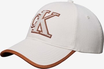 Casquette Calvin Klein en blanc : devant