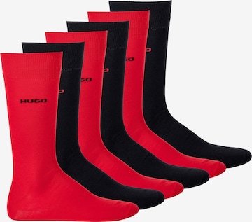 Chaussettes HUGO Red en rouge : devant