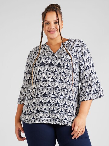 Z-One Bluse 'Aurella' in Blau: Vorderseite