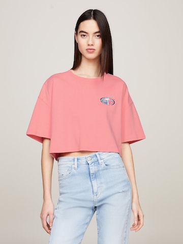 Tommy Jeans Shirt 'Archive' in Pink: front