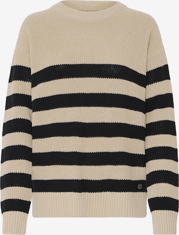 Pullover ' OXKAVINA ' di Oxmo in beige: frontale
