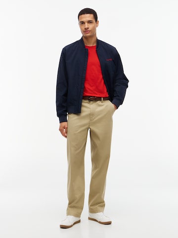 TOMMY HILFIGER Тениска 'ESS SEASONAL' в червено: отпред