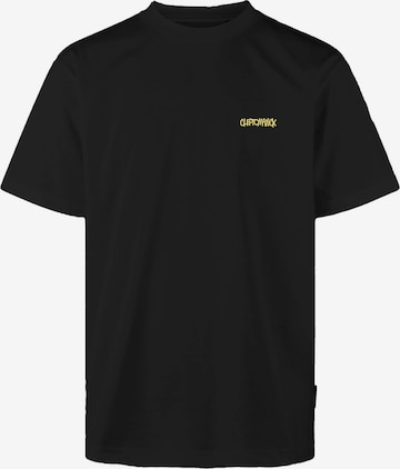 Cleptomanicx - Camisa 'So Hot!' em preto: frente