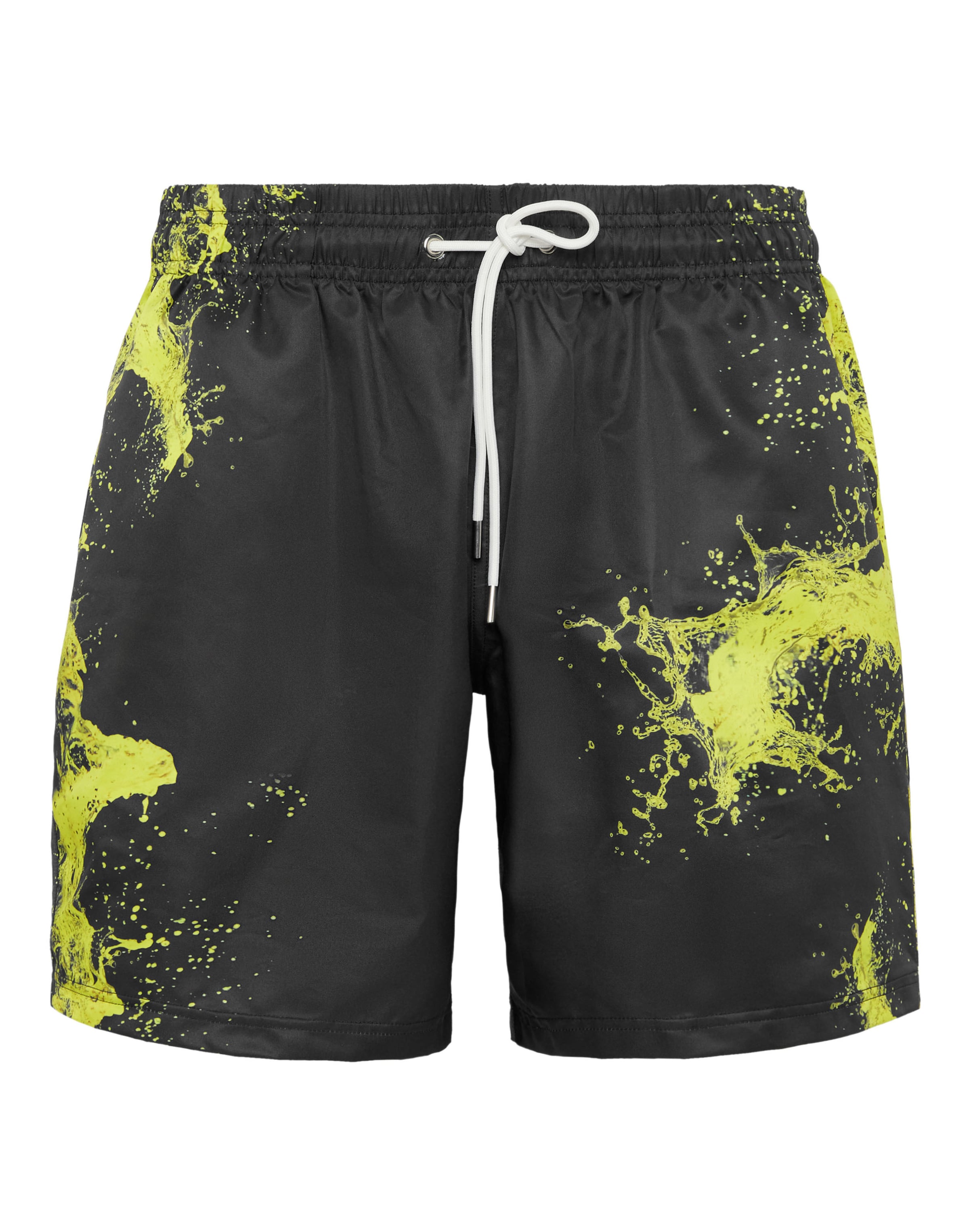 Plein Sport Regular Sportshorts 'Splash' in Schwarz: Vorderseite
