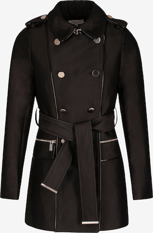 Morgan Between-Seasons Coat 'GAZELLE' in Black: front