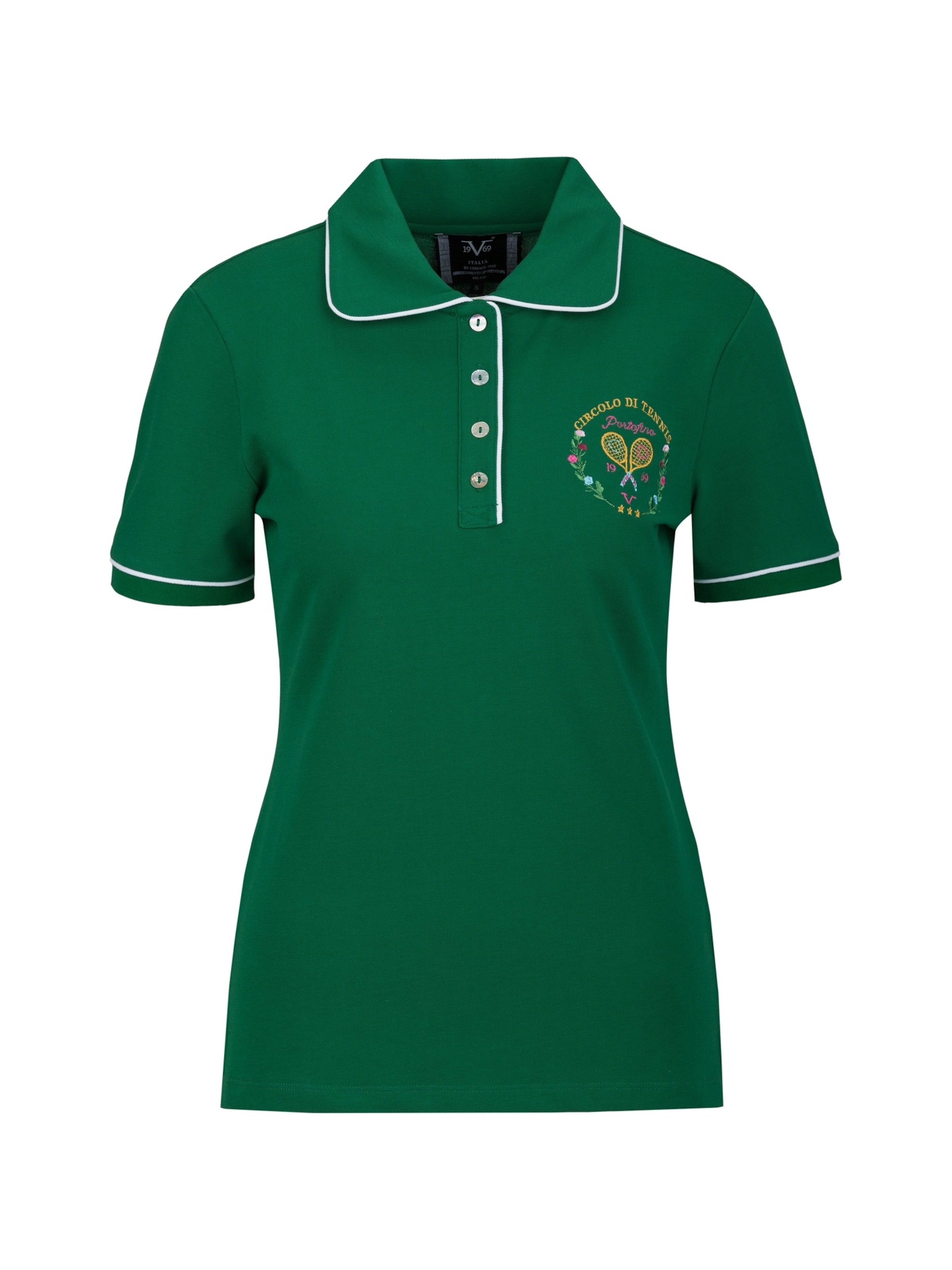 19V69 ITALIA Shirt 'Bibi Tennis 2' in Green: front