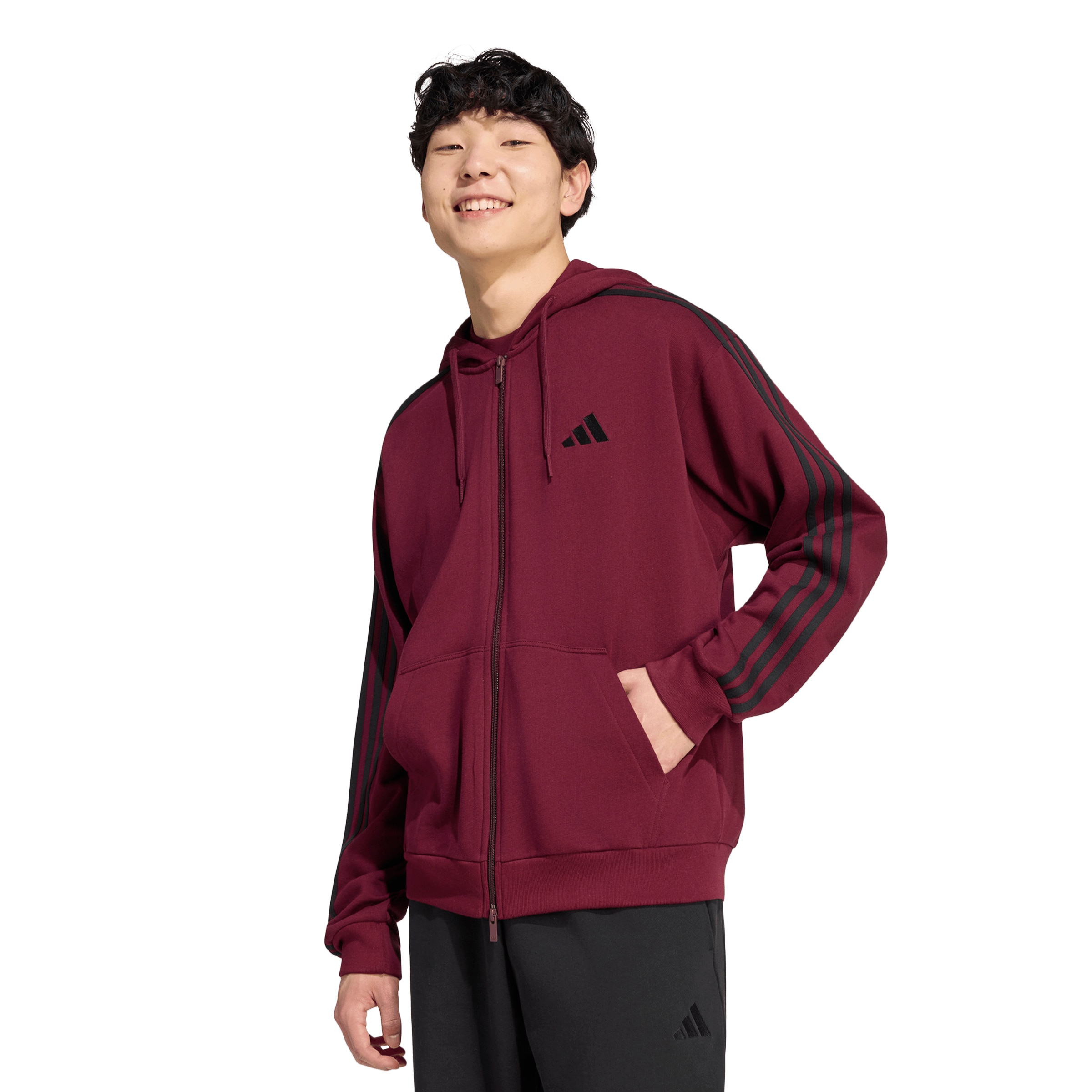 ADIDAS SPORTSWEARSportski gornji dio trenirke 'Essentials' - crvena boja: prednji dio