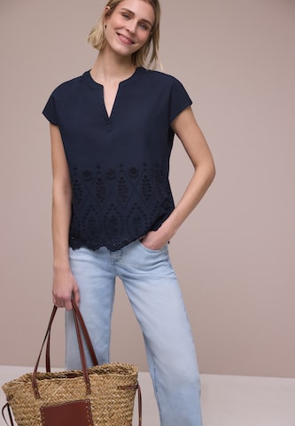STREET ONE Blouse in Blue: front