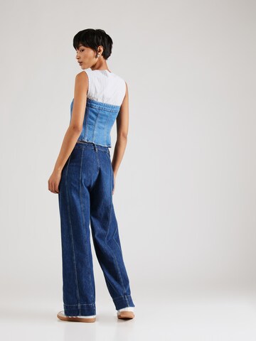 FRAME Wide leg Τζιν σε μπλε