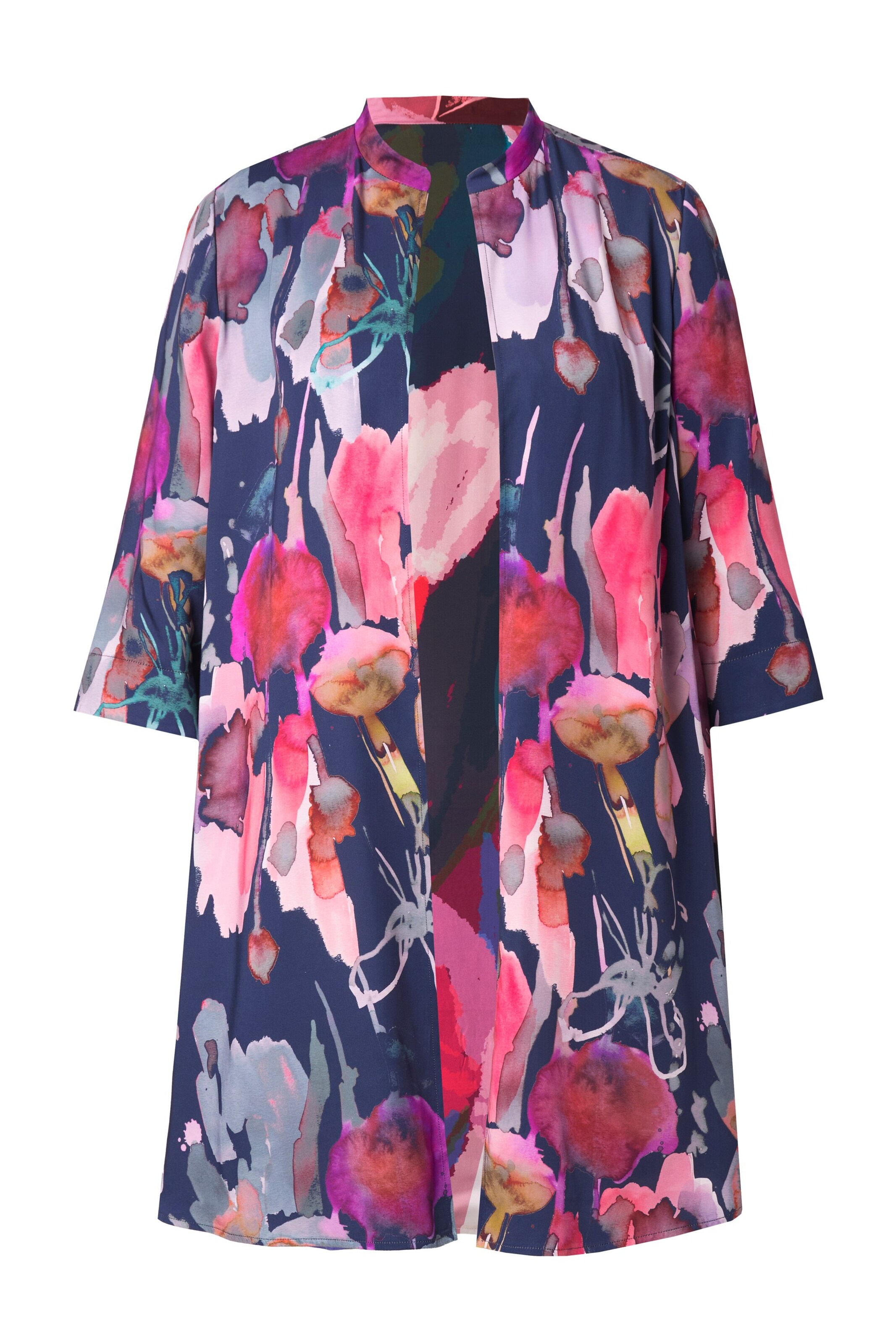 Ulla Popken Tussenjas in Blauw: voorkant