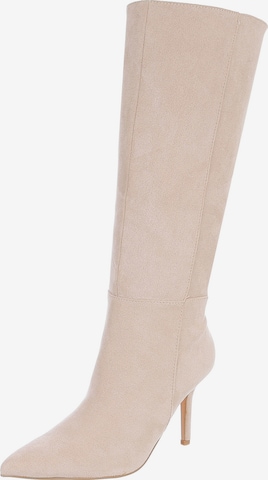 Ital-Design Boots in Beige: front