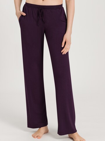 Pantalon de pyjama 'Natural Elegance' Hanro en violet : devant