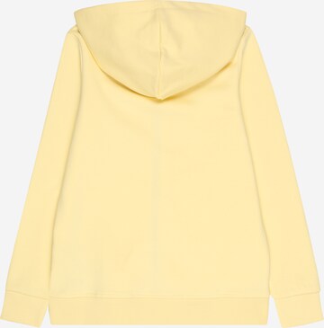 Jack & Jones Junior Zip-Up Hoodie 'PALM' in Yellow