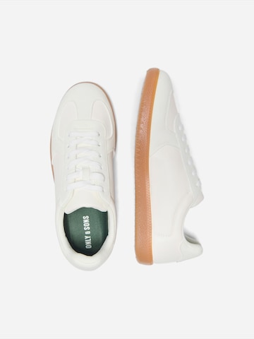 Only & Sons Matalavartiset tennarit 'ONSOLIVER' värissä valkoinen