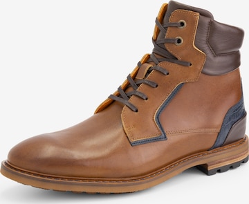 Travelin Lace-Up Boots 'Claypole ' in Brown: front