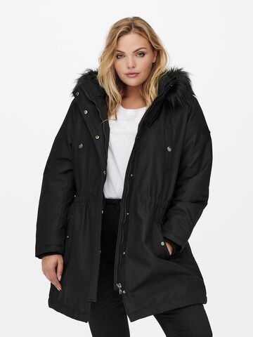 Parka d’hiver 'Irena' ONLY Carmakoma en noir : devant