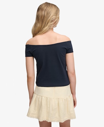 Superdry & Co Top 'Bardot' in Blauw