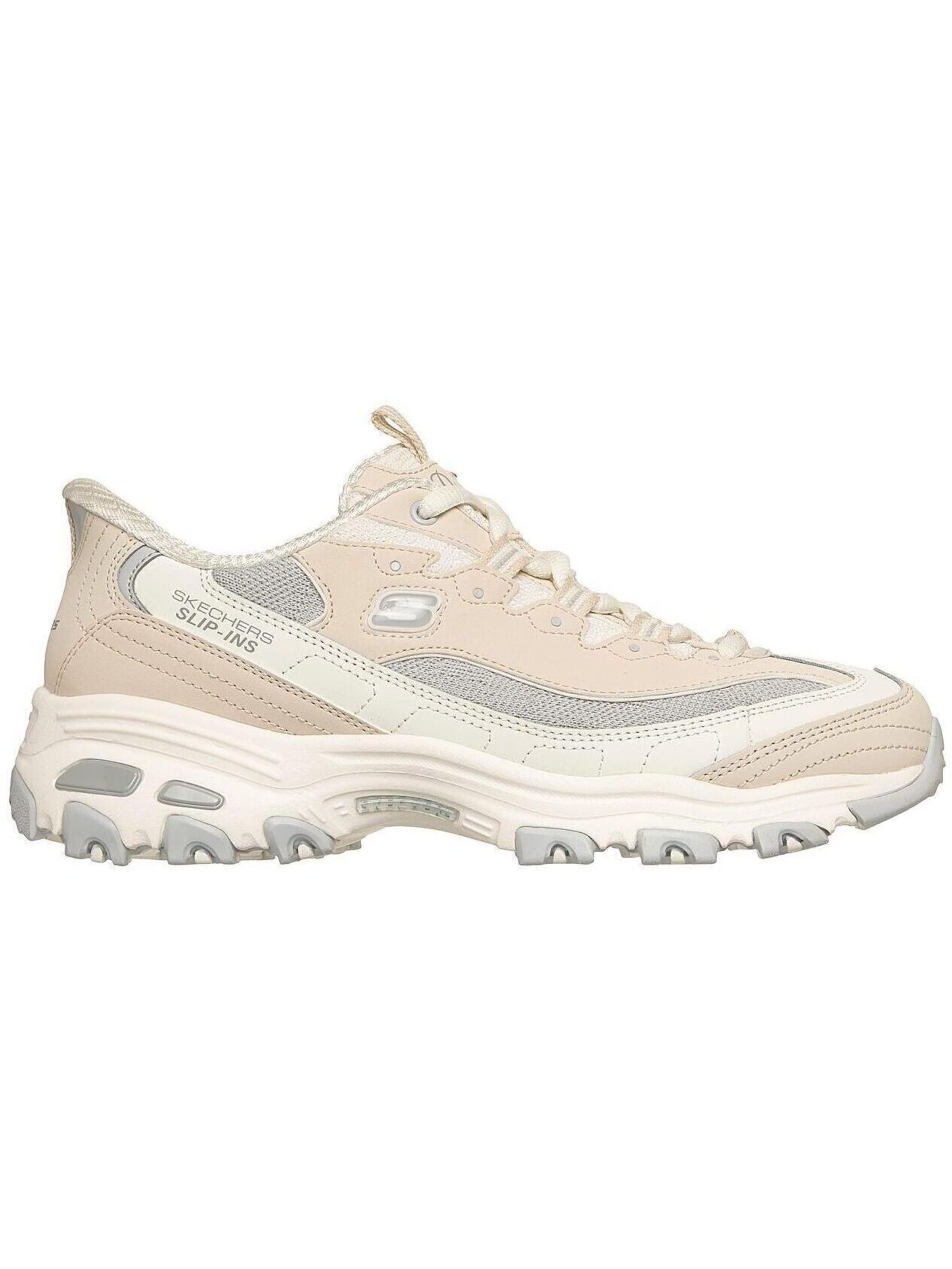 Baskets basses 'D Lites-Smooth-Nostalgia' SKECHERS en beige : devant