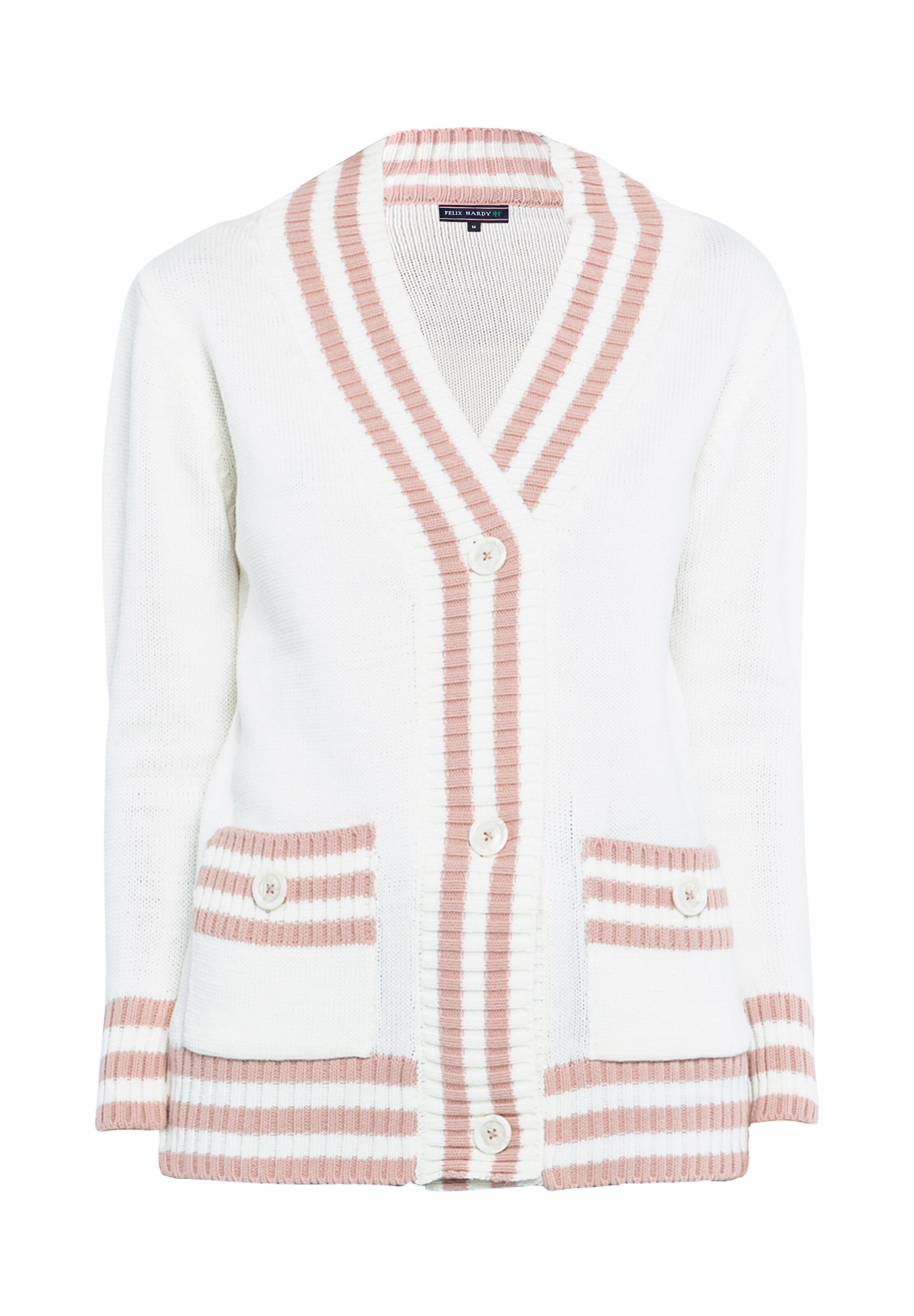 Felix Hardy Kardigan – bílá: přední strana