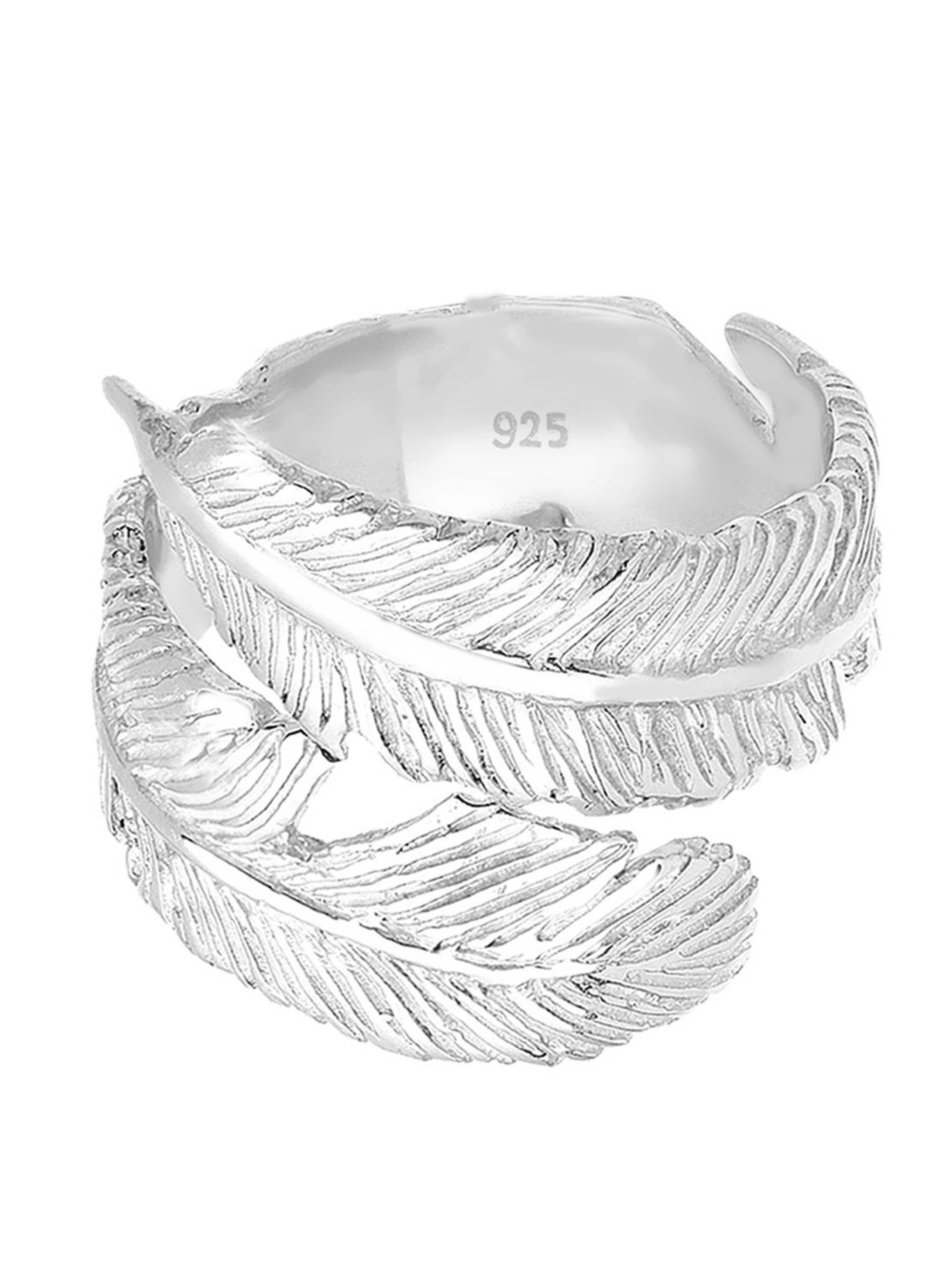 ELLI Ring 'Feder' i sølv