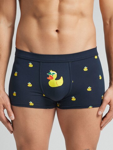 INTIMISSIMI Boxer 'Duck-Print' in Blau: Vorderseite