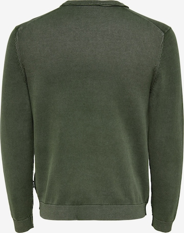 Only & Sons Sweater 'Clark' in Green