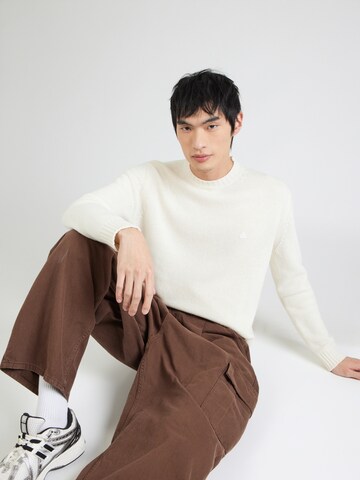 UNITED COLORS OF BENETTON Sweater in White: front