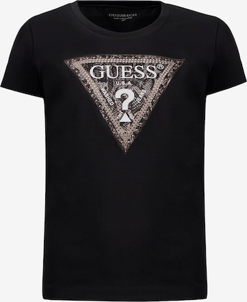 juoda GUESS Marškinėliai: priekis