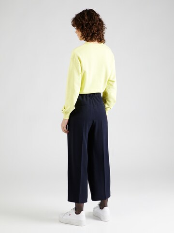 Wide leg Pantaloni con piega frontale di TOMMY HILFIGER in blu