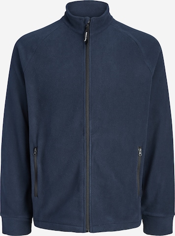 JACK & JONES Fleece Jacket 'JJPLUTO' in Blue: front