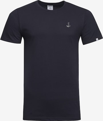 Mikon T-Shirt 'Anker' in Blau: predná strana