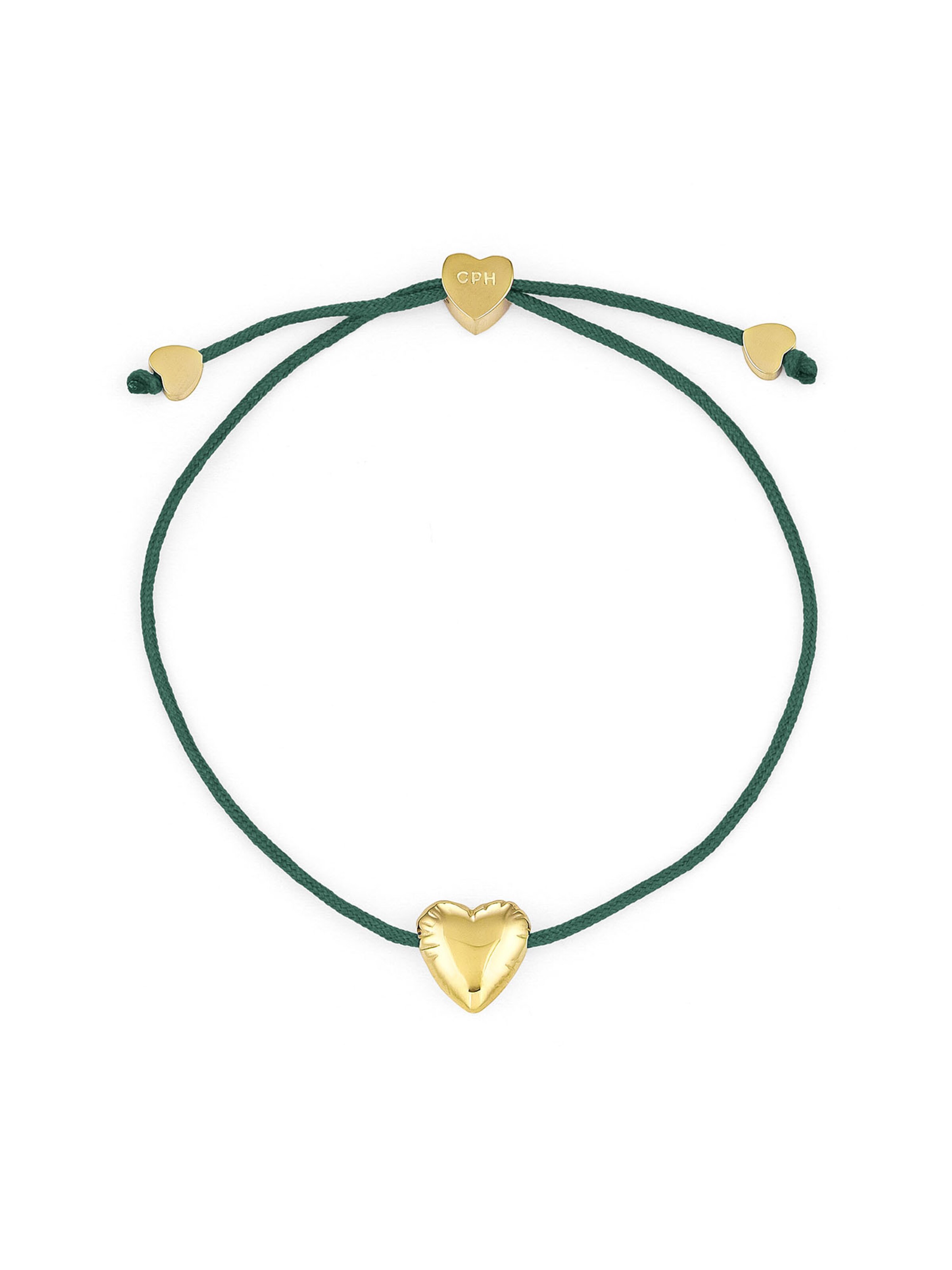 Copenhagen Studios Bracelet 'Balloon Hearts' in Green