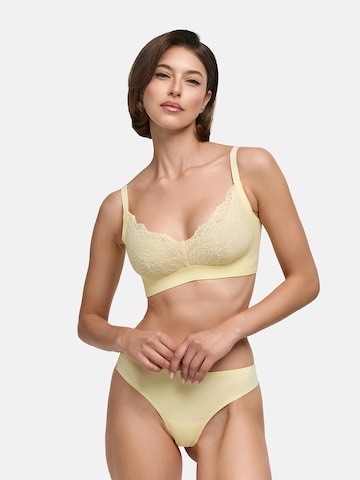 Soutien-gorge 'Comfort BH mit Lace' cfab en jaune : devant