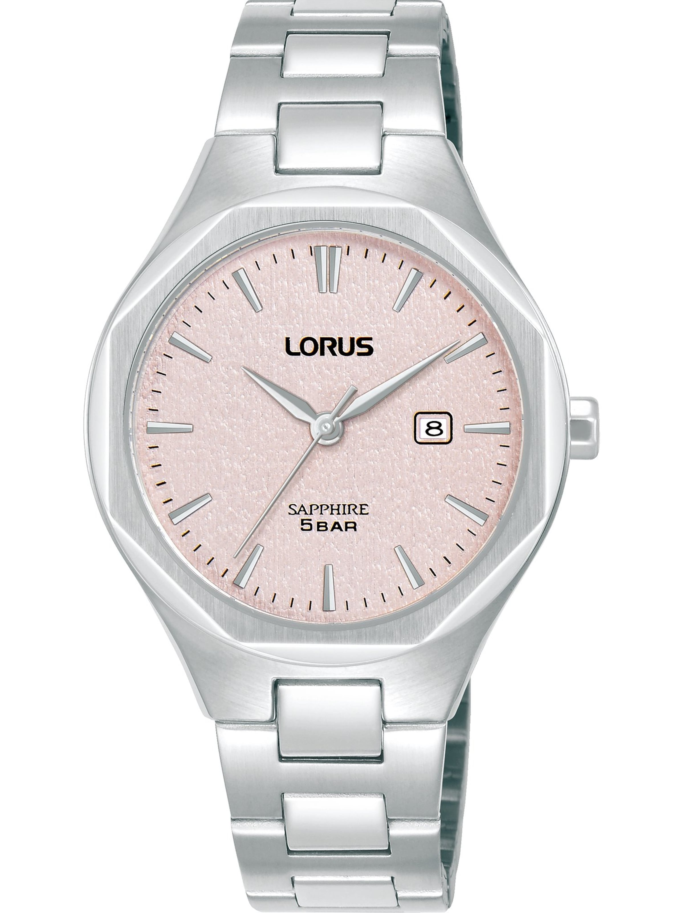 LORUS Analog Watch in Pink: front
