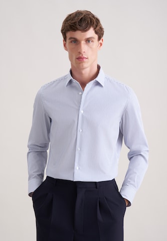 Coupe slim Chemise business SEIDENSTICKER en bleu : devant