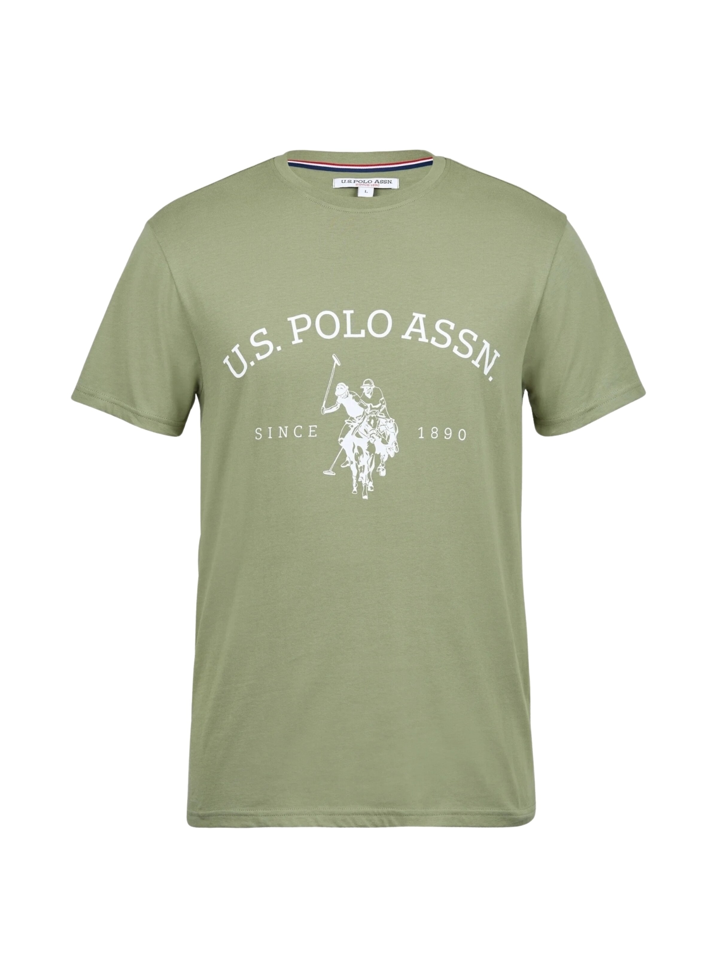 U.S. POLO ASSN. Shirt 'Archibald' in Groen: voorkant