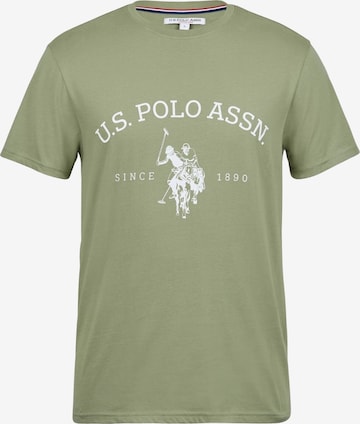 U.S. POLO ASSN. Shirt 'Archibald' in Groen: voorkant