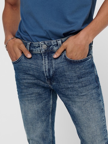 Coupe slim Jean Only & Sons en bleu