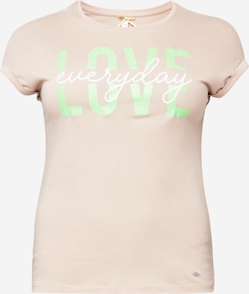 Key Largo Shirt  'ELECTRIC' in Beige: predná strana
